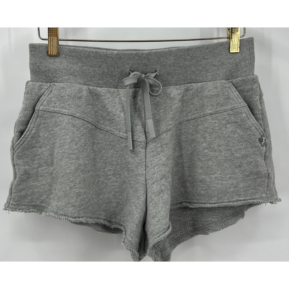 Women's Micro Shorts Cut Off Sweatpants Size Med Twee Kidcore Gray